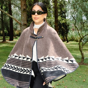 Cloak Poncho Made In Ecuador, Andean Cape