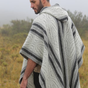 Uptown poncho 100% wool ponchos hand made in Ecuador image 2