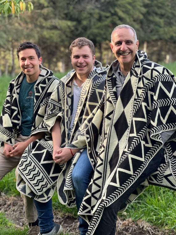 大好き for Ponchos Men, Poncho Man Poncho, Ecuador Poncho, Andean Clothing