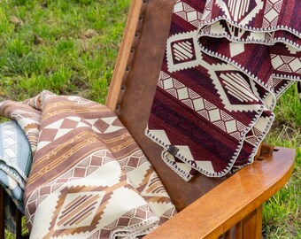 Andean-inspired throw blanket