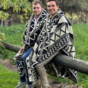 Ponchos For Men, Andean Poncho, Ecuador Poncho, Man Poncho image 7