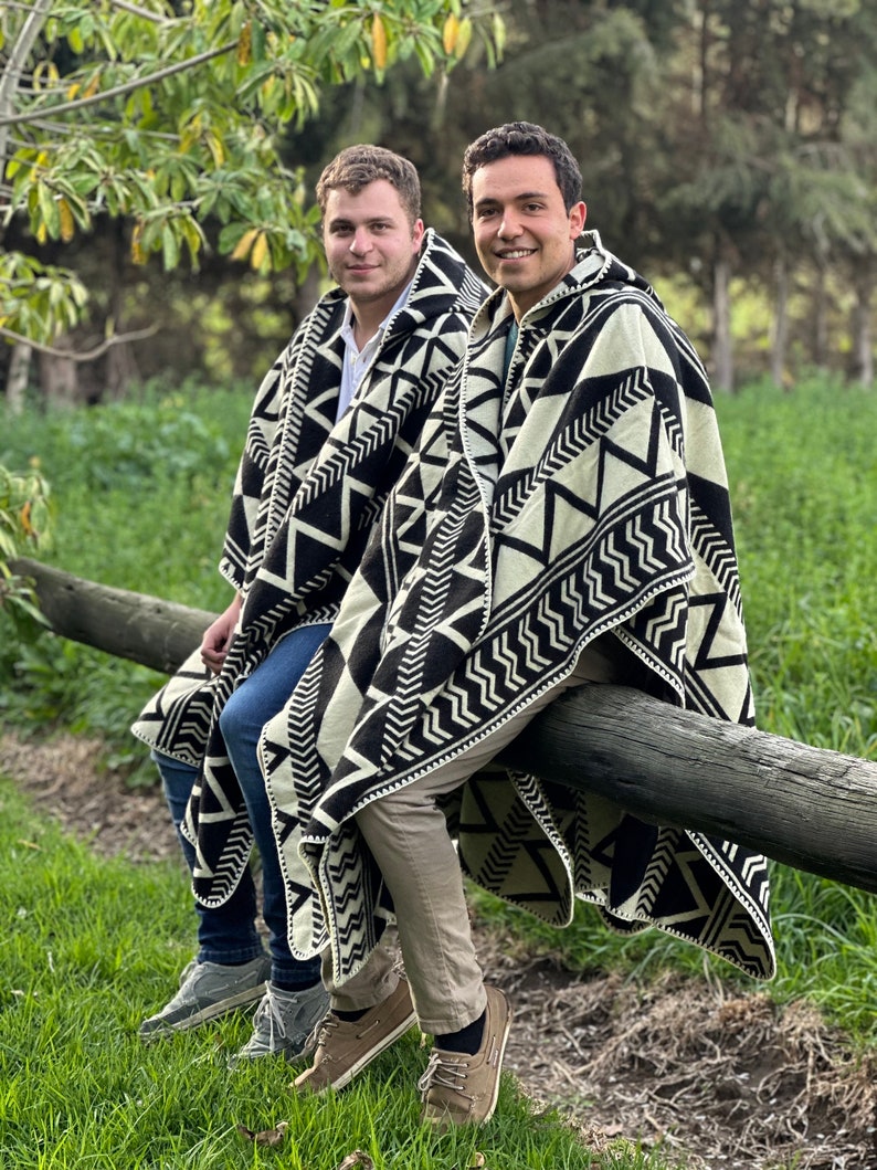 Ponchos For Men, Andean Poncho, Ecuador Poncho, Man Poncho image 7