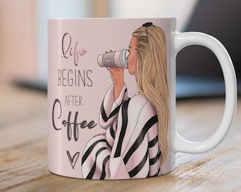 Trendy Coffee Mug Aesthetic Mug for Her Fashion Mug for Gift Unique Mug Limited Edition Mug Limited Edition Gift Aesthetic Home Decor