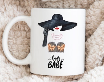 Cute Mug for Boss Babes Sassy Gift for Female Entrepreneur Cute Coffee Mug for Her, Sassy Mug for Her Gift for Boss Lady Trendy Coffee Mug
