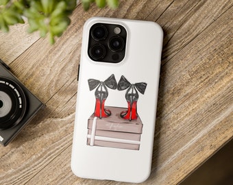 iPhone-hoesje met hoge hak, rode onderkant, fashionstatement-bescherming