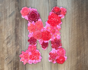 Personalized 3D Floral Letters