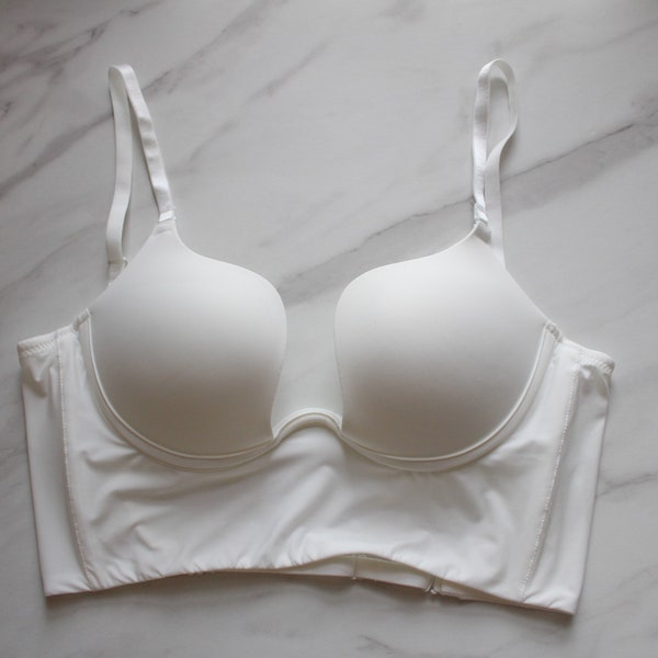 Soutien-gorge de mariée décolleté profond, soutien-gorge push up, sous-vêtements galbants, soutien-gorge de mariée blanc, sous-vêtements invisibles de mariage, soutien-gorge de mariée dos nu, soutien-gorge de mariée