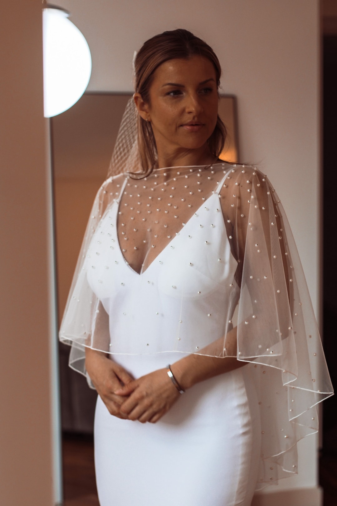 shawl for off shoulder dress