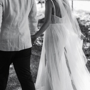 Luxury Detachable Wedding Overskirt Made From Tulle. Bridal - Etsy