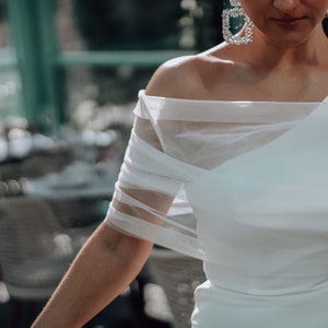 shawl for off shoulder dress