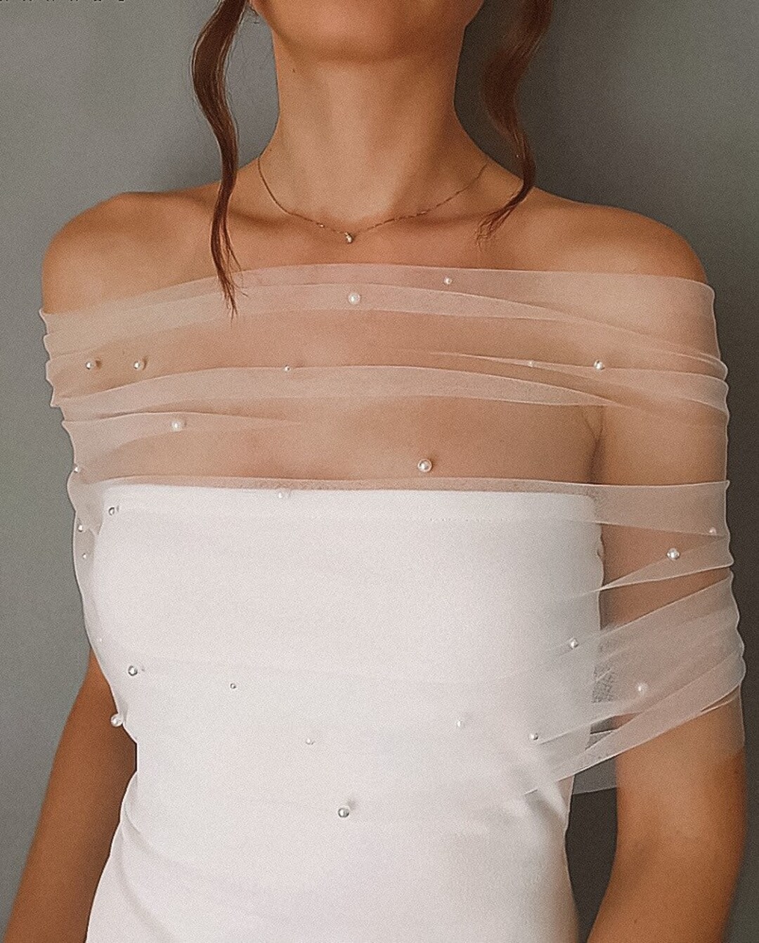 shawl for off shoulder dress