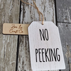 Whitewashed Christmas Tag Ornament
