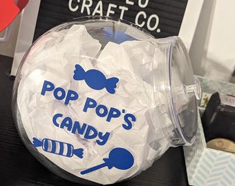 Custom Name Acrylic Candy Jar
