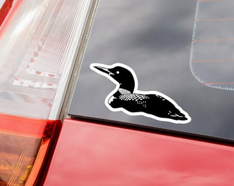 Minnesota Loon Vinyl Decal: Water-Resistant Bumper Sticker