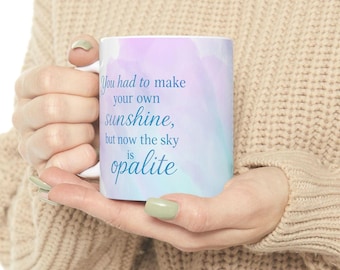 Opalite Lyrics Ceramic Mug: Showgirl Era Music Lover Gift