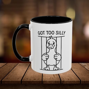 Funny Silly Goose Coffee Mug: Quirky Animal Lover Gift