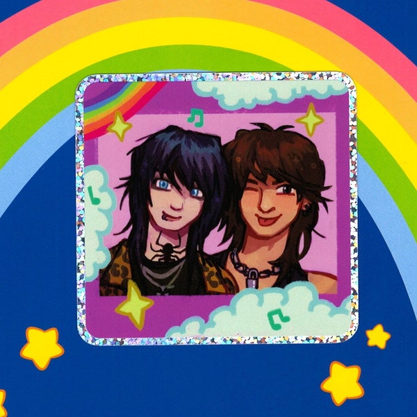 Jake & Johnnie Glitter Sticker