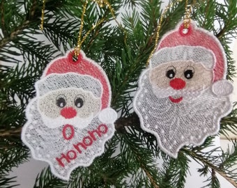 Święty Mikołaj FSL x 3 szt.  Świąteczne wzory haftu Natychmiastowe pobieranie  Personalizacja Embroidery maschine Christmas INSTANT DOWNLOAD