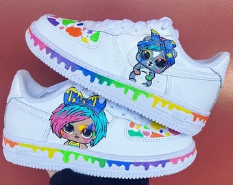 Kids colourful character AF1’s