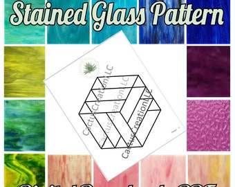 Stained Glass Pattern PDF Download - Etsy
