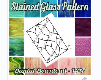 Stained Glass Pattern PDF Download - Etsy