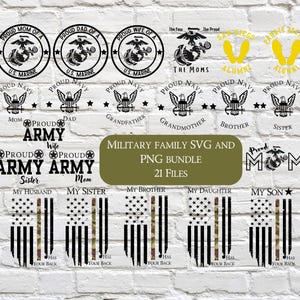 Military Family SVG and PNG Bundle
