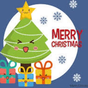 Merry Christmas Tree Cross Stitch Pattern PDF