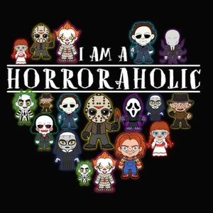 I'm a Horroraholic Cross Stitch Pattern. Instant Digital Download PDF