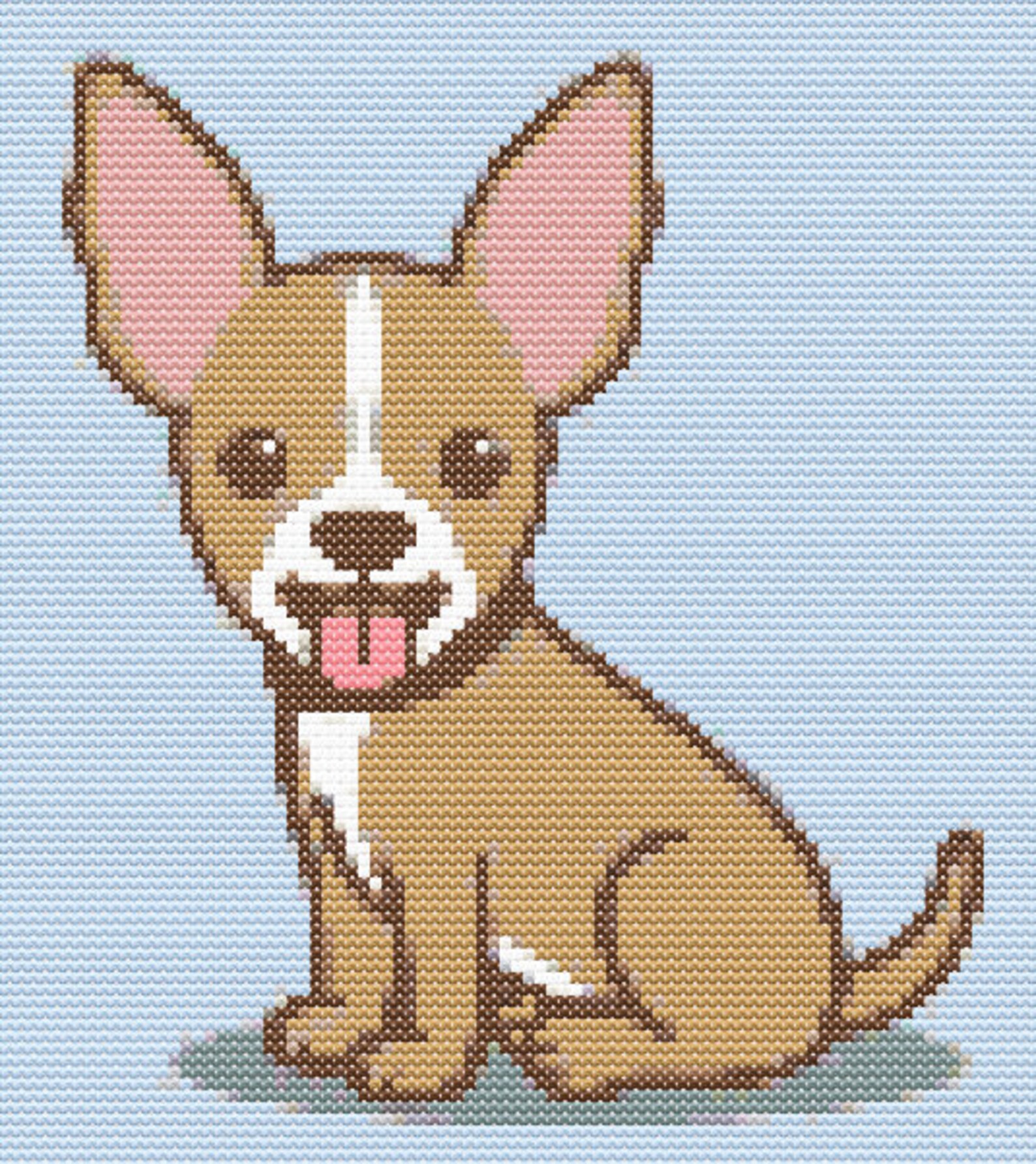 Chihuahua PNG, JPG, and Cross Stitch Pattern PDF Etsy