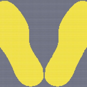 Yellow Footprints Marine Corps Boot Camp 2 Cross Stitch Pattern PDF