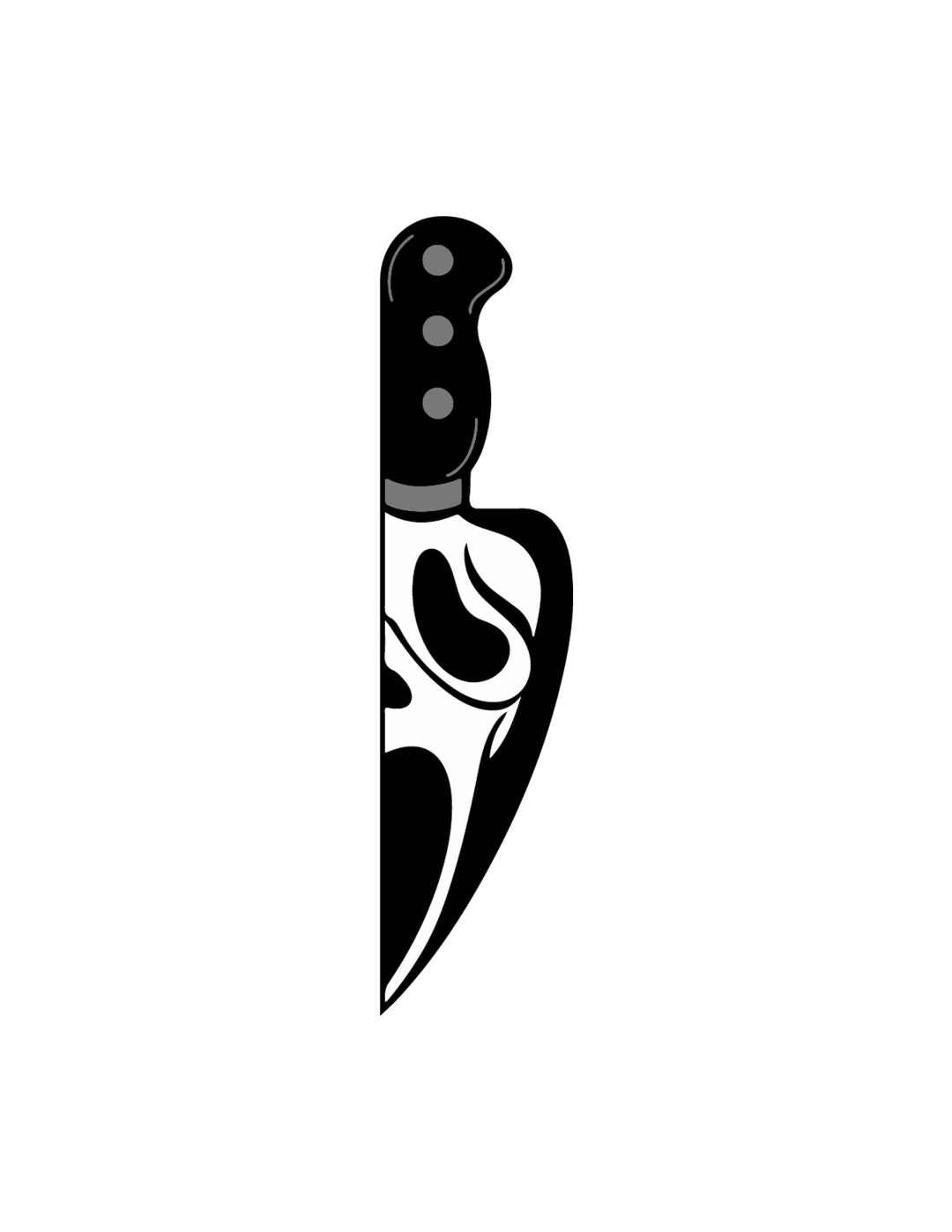Ghostface Knife Beginner Cross Stitch Pattern, Instant Download PDF Etsy