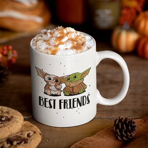 Best Friends Mug | Baby Yoda Gizmo | by Silly Owl Gifts
