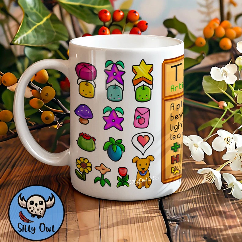 Stardew Valley Coffee Mug | Stardew Valley Tea Ingredients | By Silly Owl Gifts