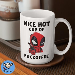 Dead-pool Mug, Nice Hot Cup Of Fuckoffee Mug, Funny Novelty Gifts, Team X-Force, Wade Wilson Coffee, Ceramic 11oz 15oz