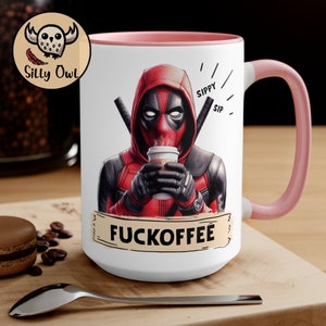 Deadpool Coffee Mug | FUCKOFFEE by Silly Owl Gifts