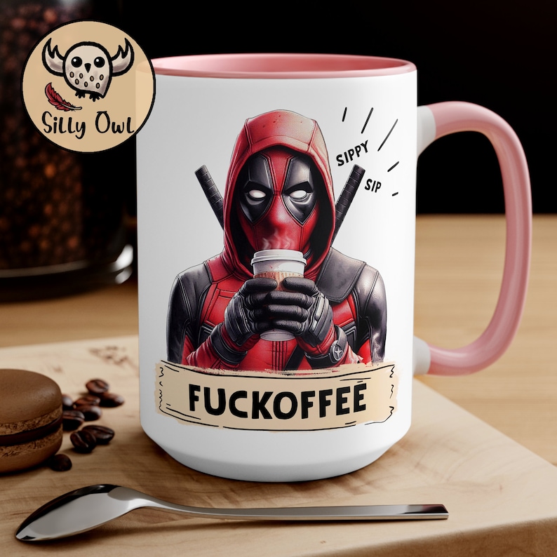 Deadpool Coffee Mug | FUCKOFFEE by Silly Owl Gifts