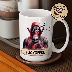 Deadpool Coffee Mug | FUCKOFFEE by Silly Owl Gifts