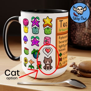 Stardew Valley Coffee Mug | Stardew Valley Tea Ingredients | By Silly Owl Gifts