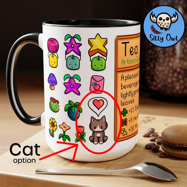 Stardew Valley Coffee Mug | Stardew Valley Tea Ingredients | By Silly Owl Gifts