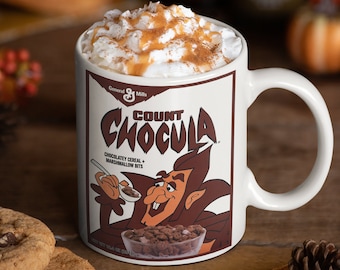 Count Chocula Coffee Mug: Vintage Cereal Novelty Gift