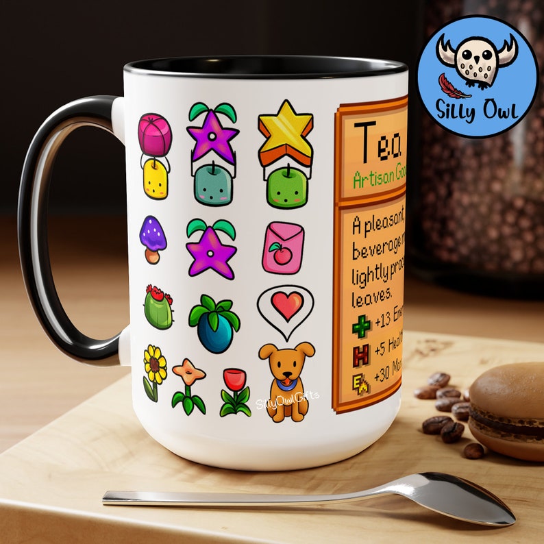 Stardew Valley Coffee Mug | Stardew Valley Tea Ingredients | By Silly Owl Gifts