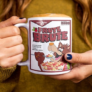 Werewolf Cereal box mug, Collect All Five!! Vintage Cereal, Monsters Halloween Cereal, Novelty Gift - Ceramic 11oz 15oz