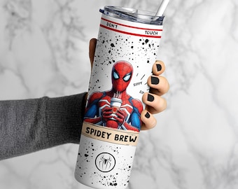 Spiderman Tumbler: Spidey Brew Mug, Superhero Coffee Cup