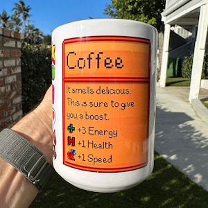 Stardew Valley Mug, Stardew Valley Gift, Stardew Valley Game, Video Game Mugs, Gamer Mug, Gifts for Gamers - Ceramic Coffee 11oz 15oz Sizes