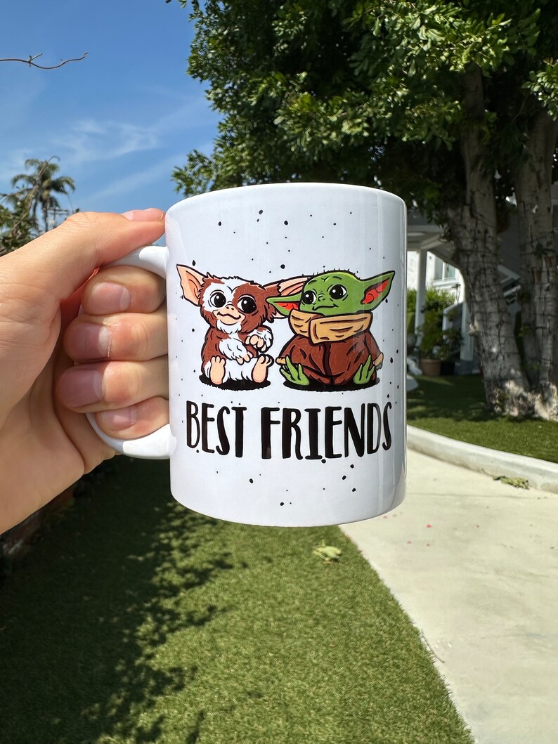 Best Friends Mug | Baby Yoda Gizmo | by Silly Owl Gifts