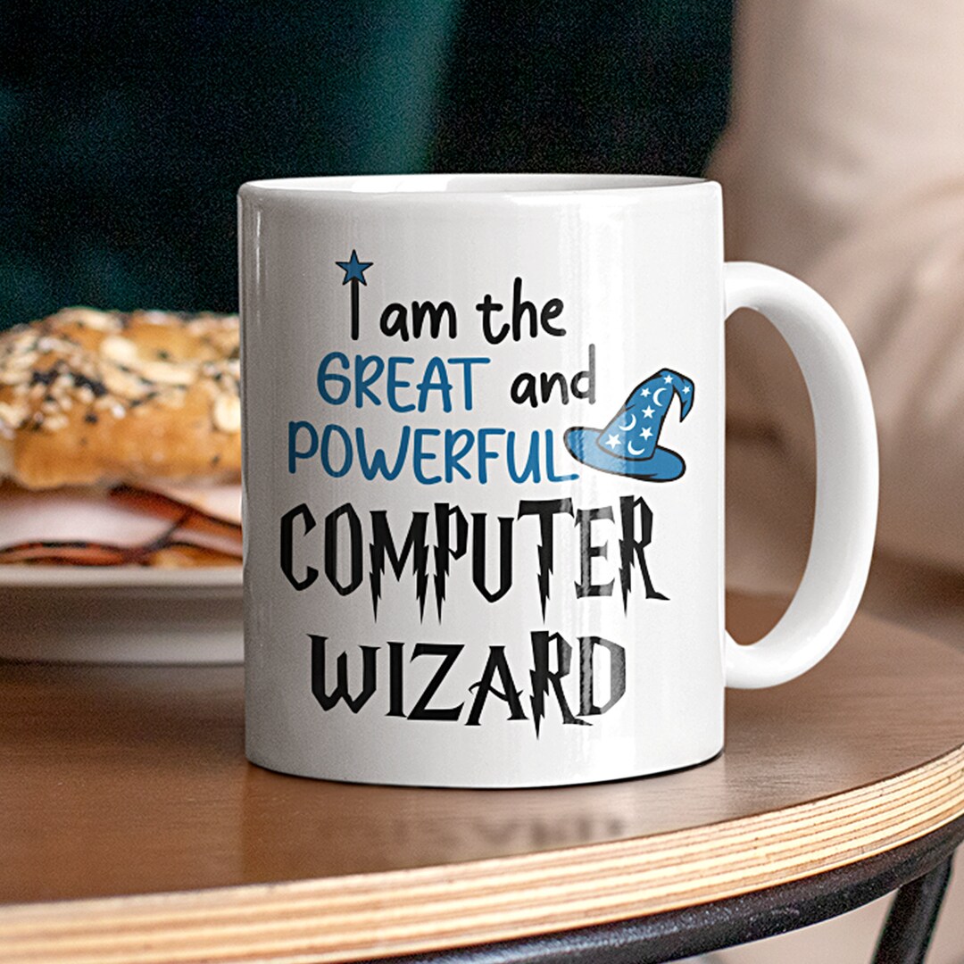 Computer Wizard Coffee Mug: Funny IT Tech Gift (11oz 15oz) - Etsy