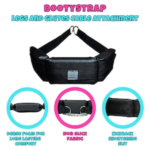 The bootystrap is the first ever glute isolation cable attachment. This revolutionary cable attachment will maximize your booty gains