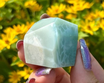 Natural Green Flower Agate Freeform - Rare AAA High Quality Beautiful Green Flower Agate from Madagascar