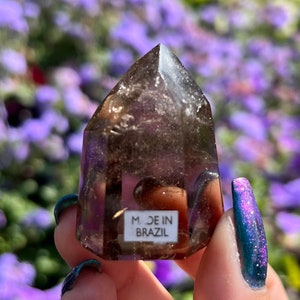 AAA Smoky Quartz Tower - Smokey Quartz with Rainbows Crystal Point - AAA High Quality Sourced from Bahia Brazil