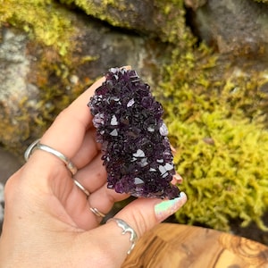 AAA+ Grade Alacam Amethyst Druzy Freeform - Turkish Sugar Amethyst Geode - High Quality Super Sparkly Deep Purple Amethyst